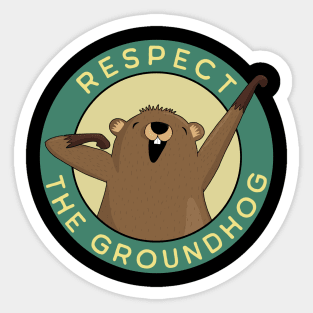 Groundhog day Sticker